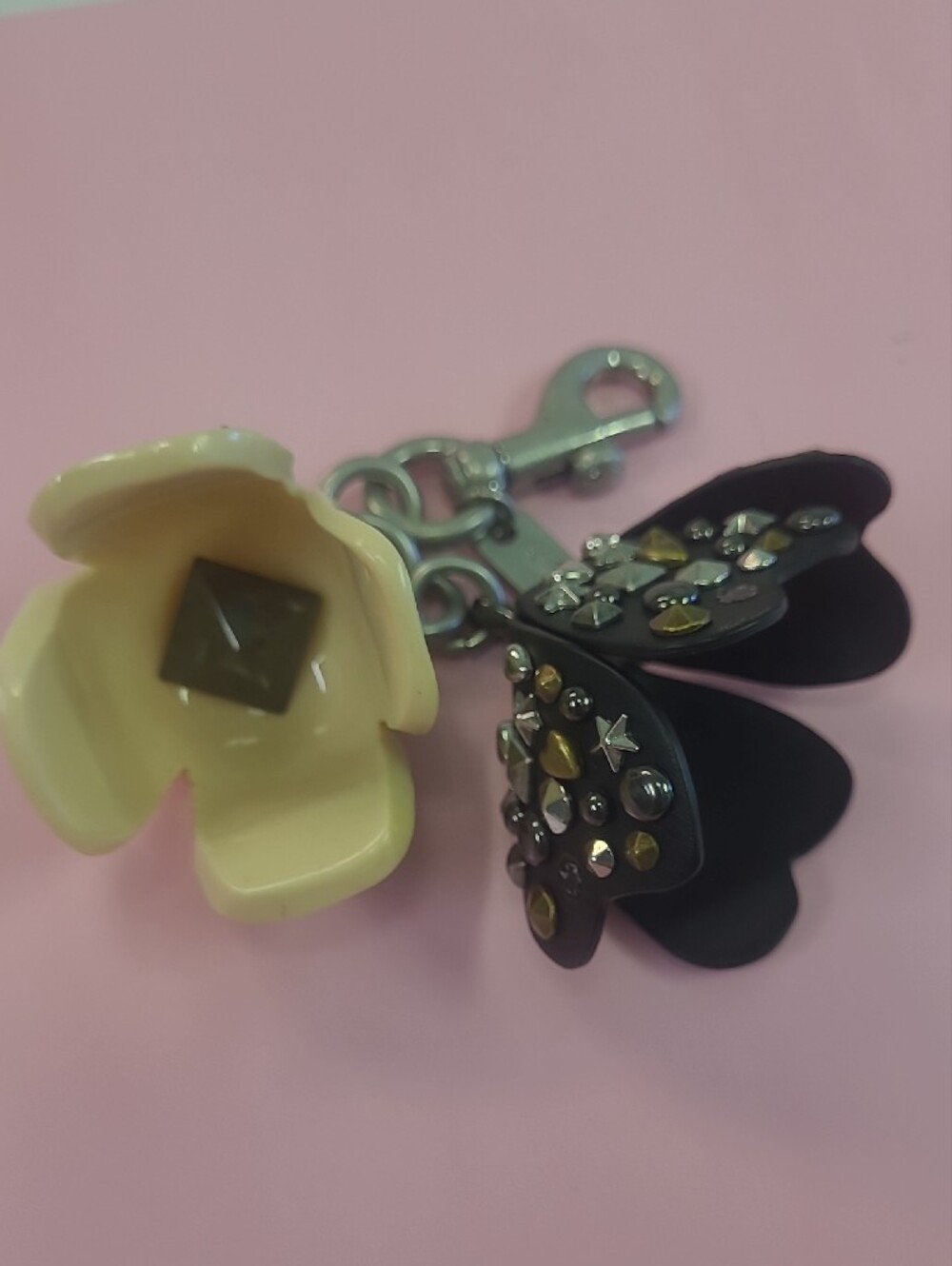 Coach Tea Rose Studded Charm - Picture 6 of 9